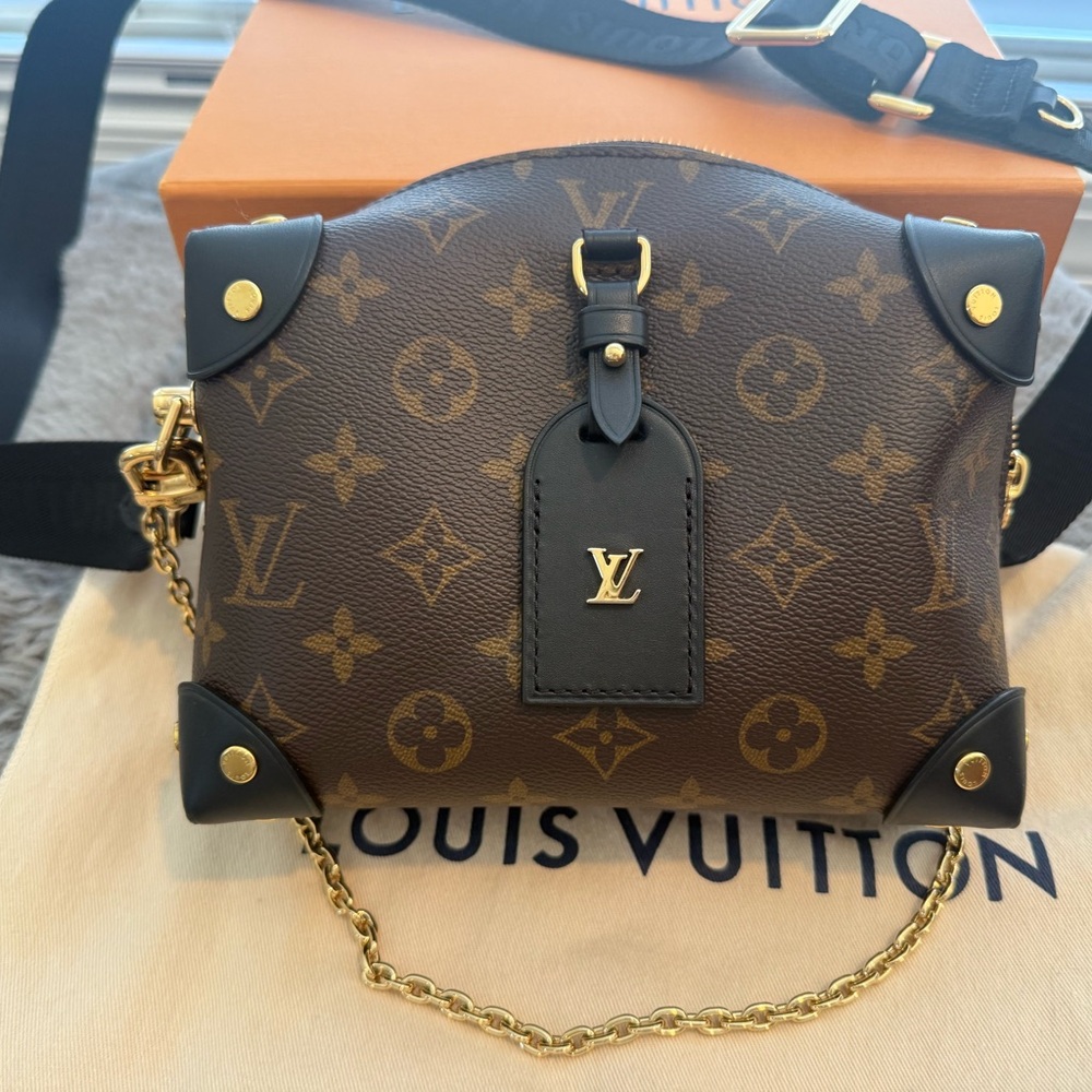 Louis Vuitton Black and Brown Monogram Crossbody Bag